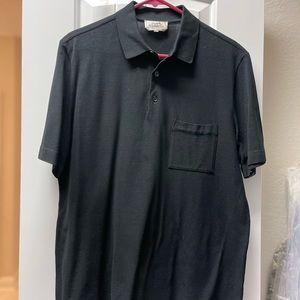 Hermes H embroidered buttoned polo shirt